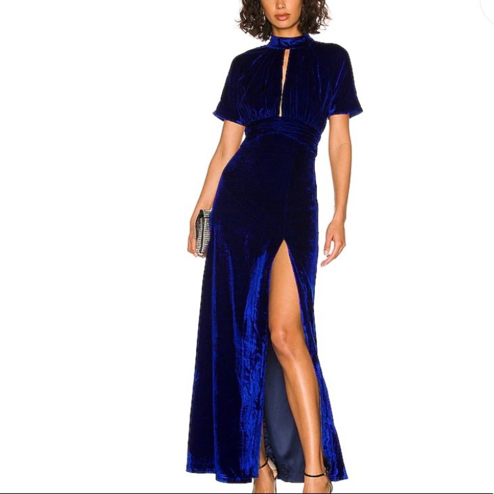 Lovers + Friends Revolve Navarin Velvet Maxi Dress
